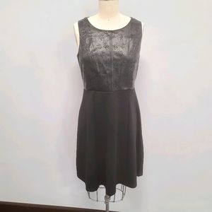Black leather dress from Neiman Marcus